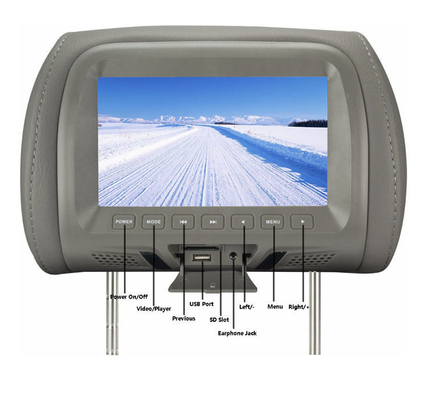 Affichage de l'écran 800x480 RVB d'affichage à cristaux liquides d'appui-tête d'OEM 12V pour la voiture siège arrière
