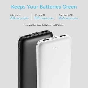 banque externe portative de puissance de téléphone de chargeur de batterie d'odm 2.4A pour le Samsung Galaxy