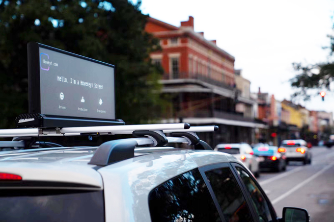 Le toit de taxi de la publicité de la CE P2.5 de RoHS affichage à LED le contrôle intelligent 4G 0